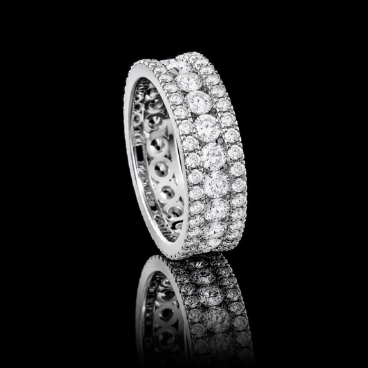 Triple Row Eternity Ring