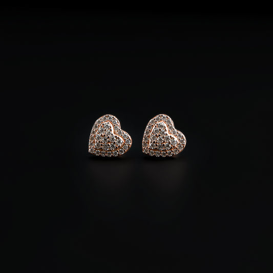 Heart Cluster Earrings