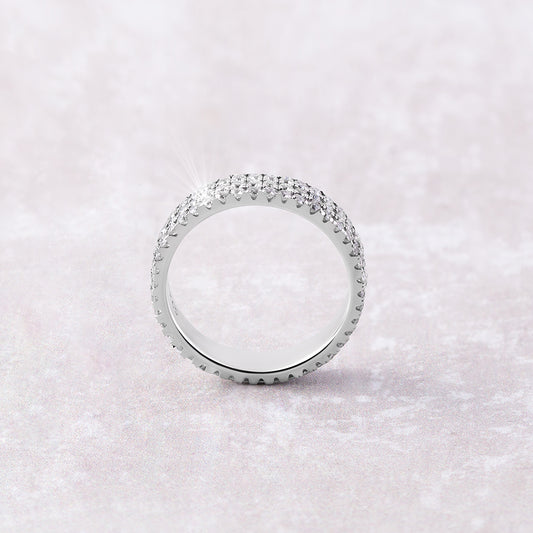3 Row Eternity Ring