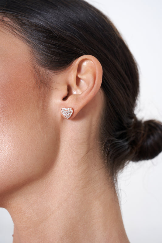 Heart Cluster Earrings