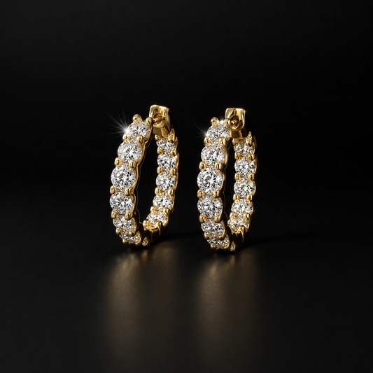 Eternity Hoop Earrings