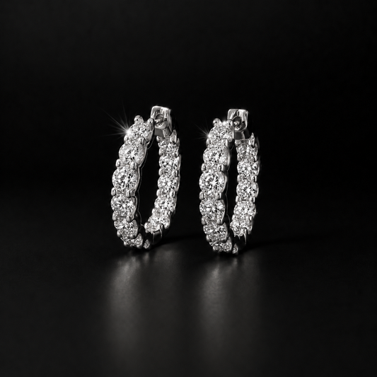 Eternity Hoop Earrings